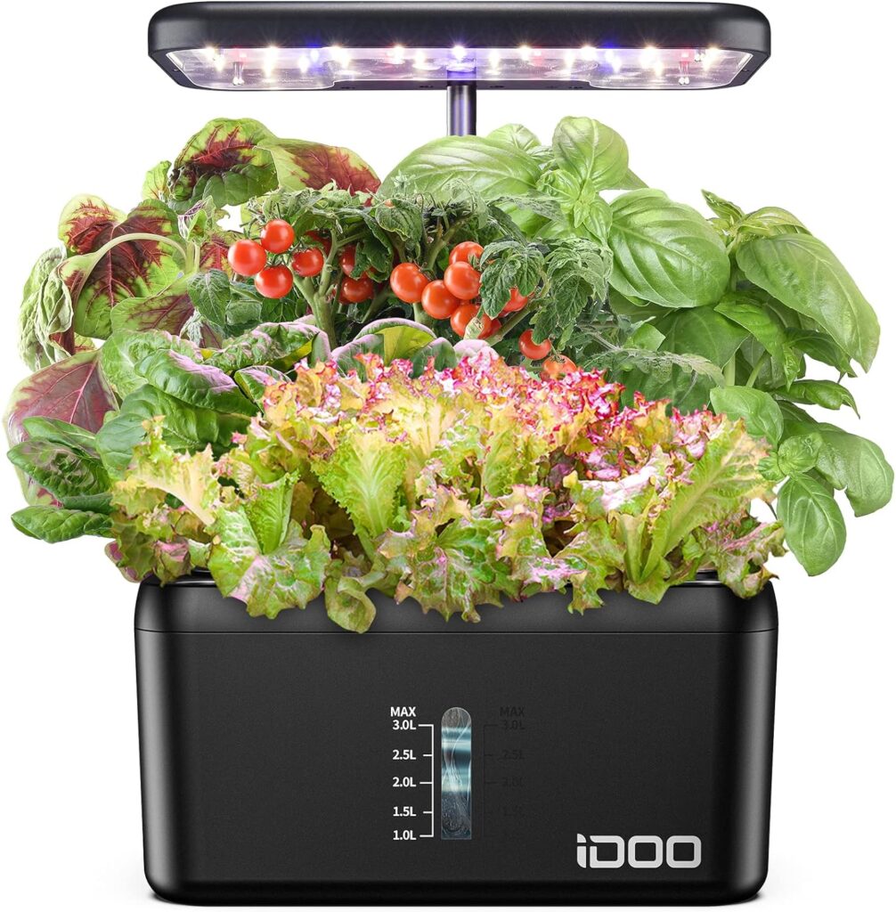 Gracias a su diseño compacto y fácil de usar, el sistema iDOO es perfecto para aquellos que desean cultivar sus propias hierbas, verduras o flores en casa, de manera sencilla y sin complicaciones.