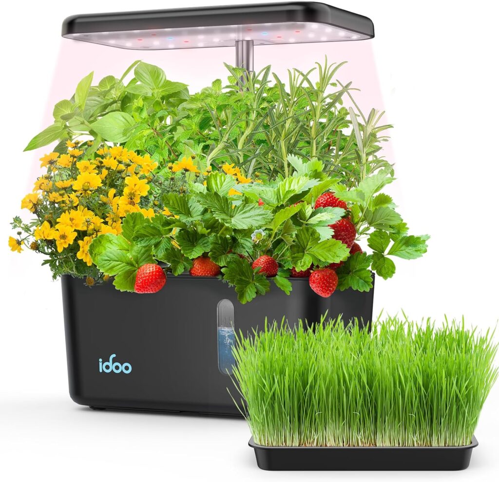 Cultivo hidropónico iDOO: sistema moderno para el crecimiento de plantas sin tierra.